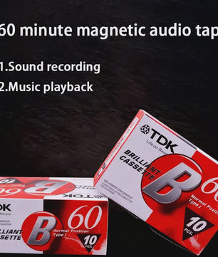 5x Cassettebandjes 60 Minuten - Blank Audio Tape voor Muziek & Spraak