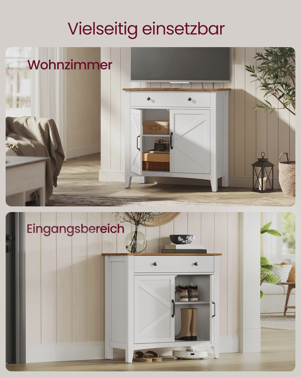Landelijke Sideboard Kast met Lades en Deuren - Stijlvolle Opbergoplossing