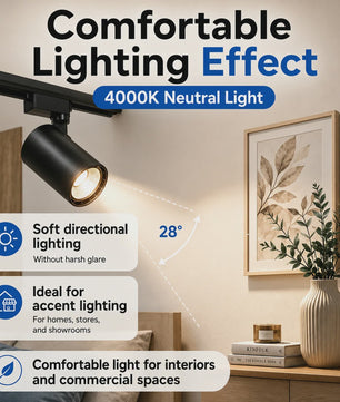 LED Railverlichting Set: 220V Plafondspots (12-40W) voor Woonkamer & Keuken