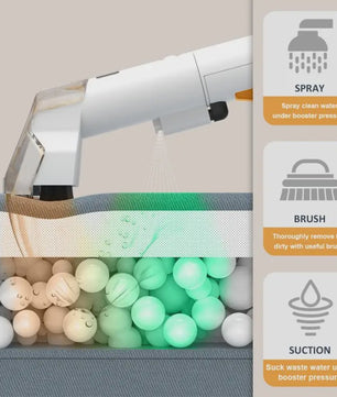 Draagbare Tapijtreiniger 750W - Krachtige Spray & Zuigfunctie voor Vlekken en Huisdieren