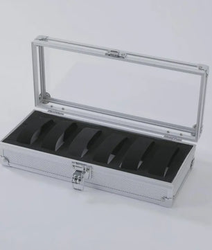 Aluminium Horlogedoos met 12 Vakken - Luxe Opberg- en Display Case