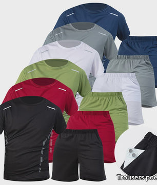 Heren Zomer T-shirt Korte Mouw - Sneldrogend & Ademend Sportshirt