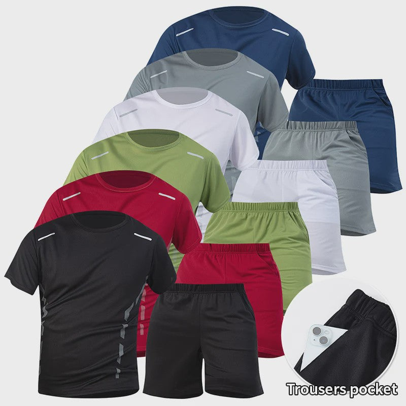 Heren Zomer T-shirt Korte Mouw - Sneldrogend & Ademend Sportshirt