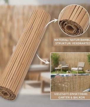 Premium Bamboe Tuinscherm 100x600cm - Natuurlijk en Duurzaam