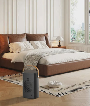 Compacte Keramische Kachel met Thermostaat - Stille Mini Verwarming voor Thuis & Kantoor