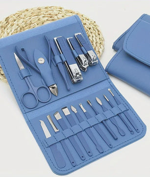 Professionele 16-delige Manicure & Pedicure Set met Reisetui