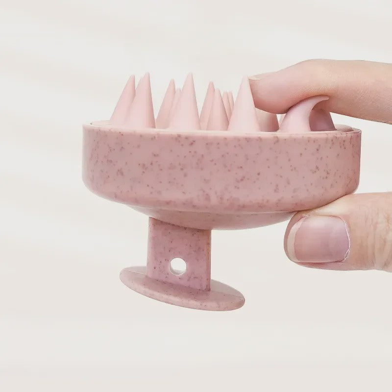 Zachte Siliconen Hoofdhuid Massager Borstel - Voor Grondige Reiniging en Ontspanning