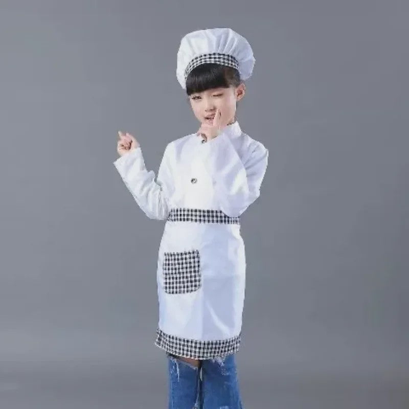 Kinder Koksuniform met Hoed - Keuken Koksbuis & Schort voor Feestjes en Cosplay