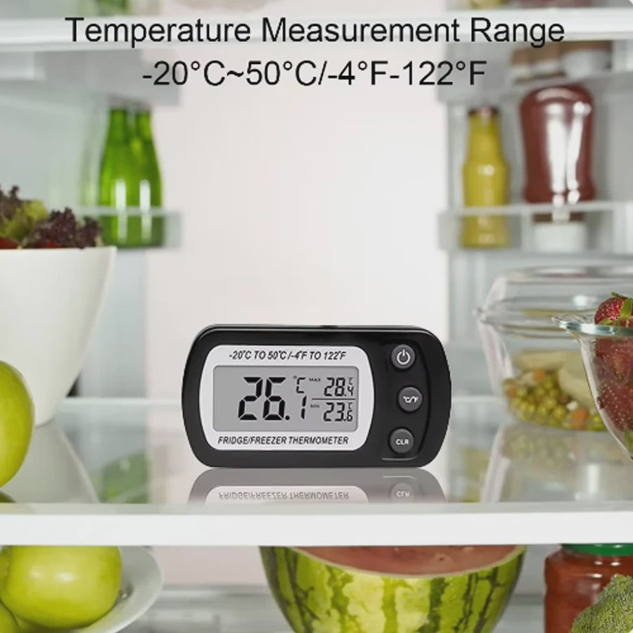 Digitale Koelkast en Vriezer Thermometer met Haak - Nauwkeurige Temperatuurmonitoring