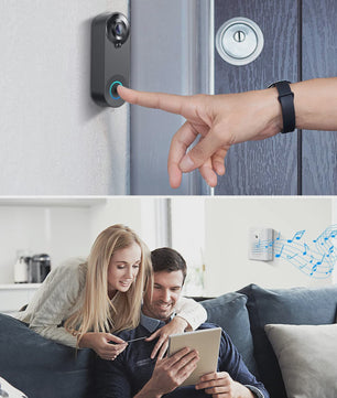Slimme WiFi Video Deurbel met 1080P HD Camera, Nachtzicht en Bewegingsdetectie