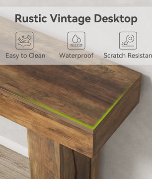 Tribesigns 160 cm Smalle Console Tafel - Moderne Banktafel voor Hal, Entree, Woonkamer, Slaapkamer, Kantoor