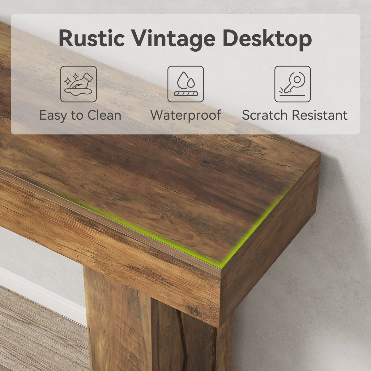 Tribesigns 160 cm Smalle Console Tafel - Moderne Banktafel voor Hal, Entree, Woonkamer, Slaapkamer, Kantoor
