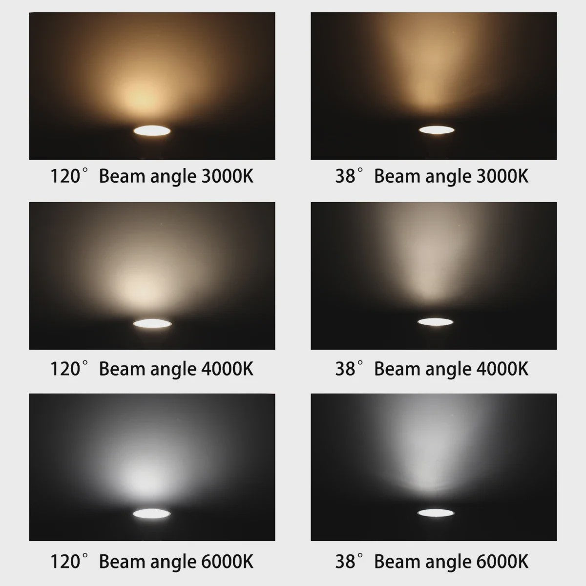 10x GU10 LED Spot Lamp 3W - Kies Warm Wit, Neutraal Wit of Koel Wit (3000K-6000K)