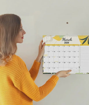 Kalender 2026-2027: Wandkalender Maandplanner 18 Maanden (Jan '26 - Jun '27) - 14x11 Inch