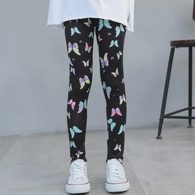 Meisjes Leggings met Print | Comfortabele Stretch Broekjes voor Lente, Zomer & Herfst (2-12 Jaar)