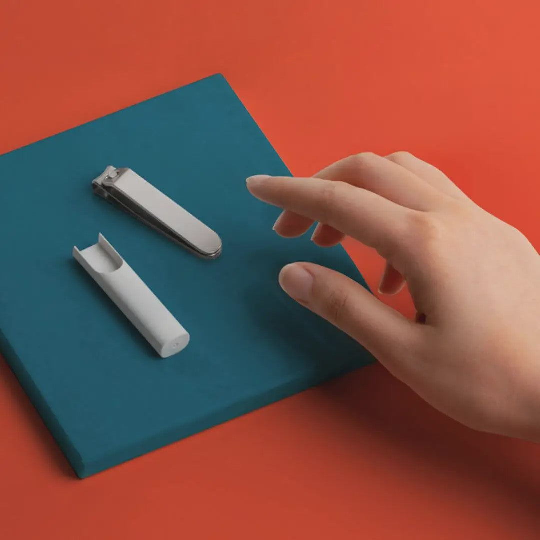MIJIA Roestvrijstalen Nagelknipper met Anti-spat Deksel - Professioneel & Draagbaar