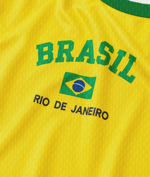 Zomer T-shirt 'Brasil 90s Aesthetic' - Casual Streetwear met Korte Mouwen