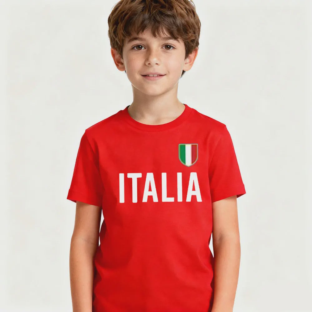 ITALIA Simple Kids T-Shirt Italy Memorial Clothing Boys and Girls Casual Daily Life Cotton Shirt Children O-neck Hot Sale Tops