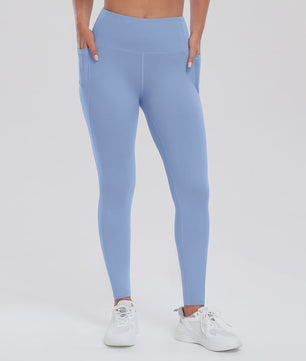 Dames Yogabroek met Zakken: Hoge Taille, Billenlift & Buikcontrole voor Fitness en Sport