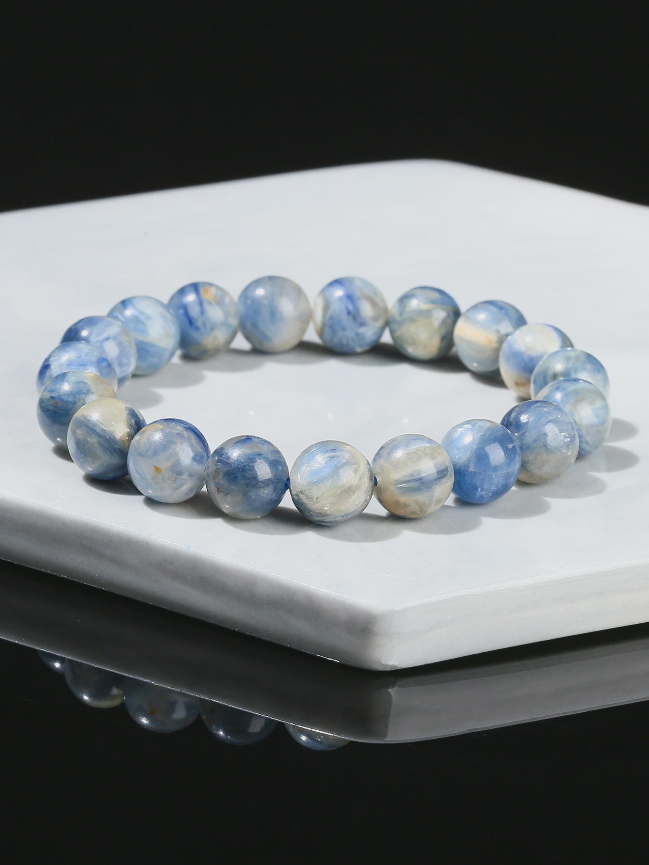 Natuurlijke Blauwe Kyanite Armband - Edelsteen Kralen uit Brazilië - Spirituele Cadeau