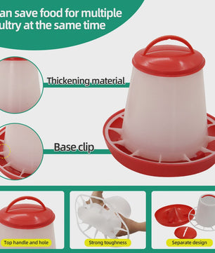 Automatische Kipvoerbak - Verschillende Maten (1.5-12kg) voor Pluimvee