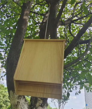 Houten Vleermuishuisje - Natuurlijke Habitat en Decoratie voor Buiten