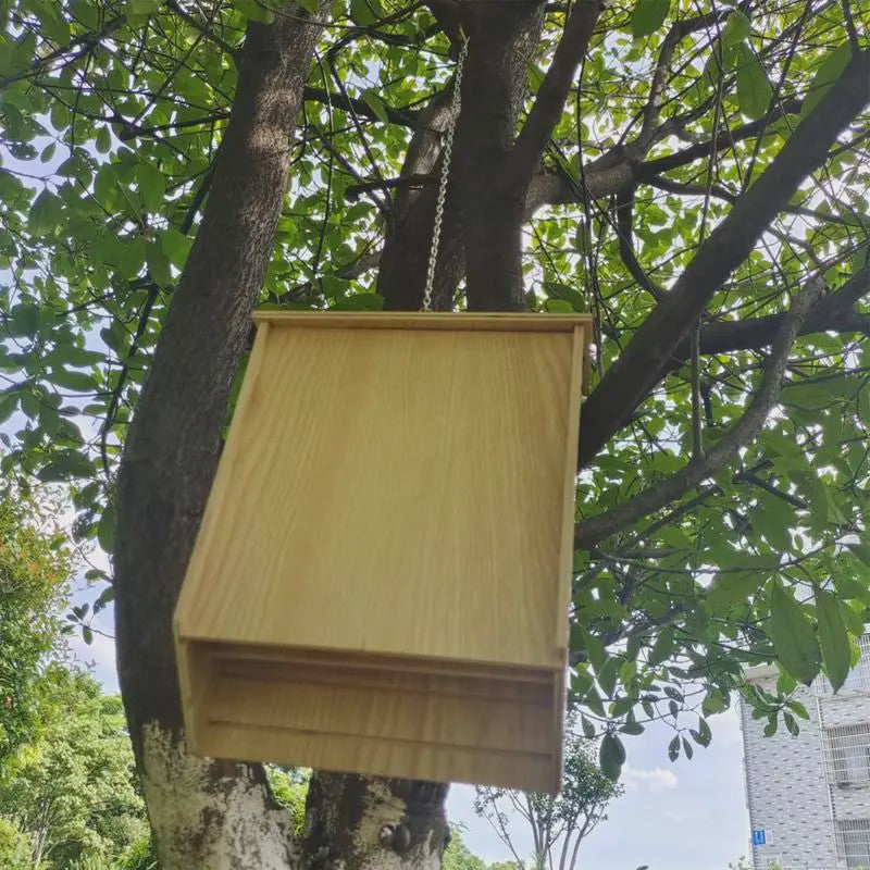 Houten Vleermuishuisje - Natuurlijke Habitat en Decoratie voor Buiten