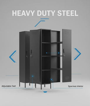 Robuuste Metalen Lockerkast - Anti-roest Design met Meerdere Lagen en Veelzijdige Opbergruimte
