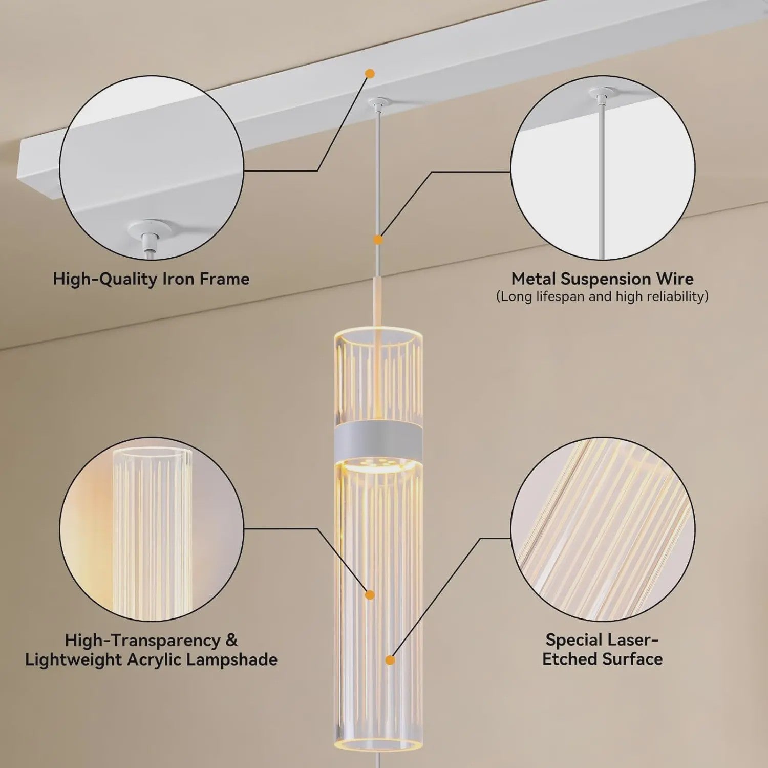 Moderne Hanglamp 3-lichts Cilinder LED - Verstelbaar Licht & Kleurtemperatuur
