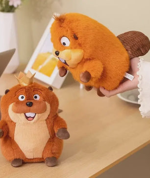 Knuffel Bever King George Mabel Loaf - Zacht & Pluche Speelgoed voor Kinderen