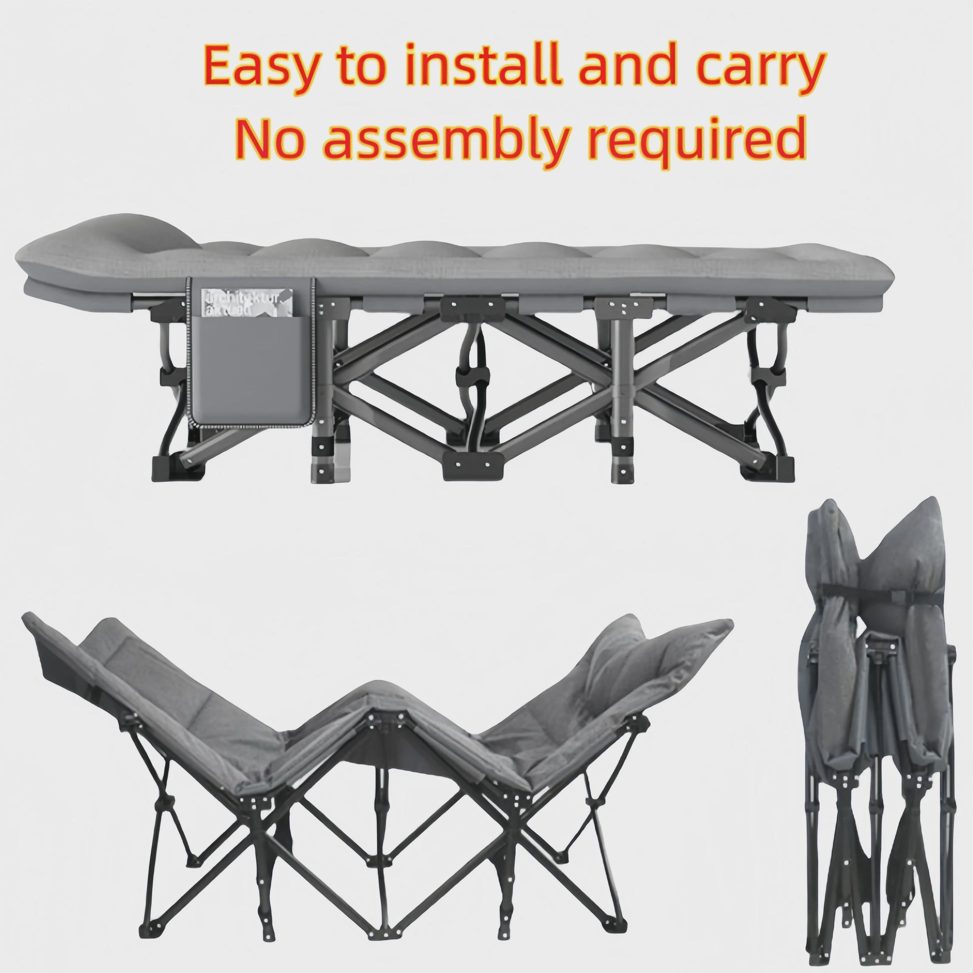 Opvouwbare Loungestoel voor Buiten & Tuin - Camping, Patio, Zwembad