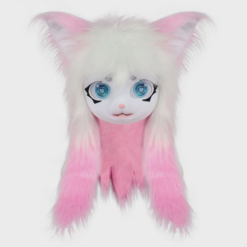 Furry Cosplay Masker Hoofddeksel - Kat & Konijn Stijl voor Kinderen & Feestjes