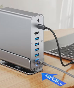 15-in-1 USB-C Docking Station met 4K60Hz, PD 100W en Gigabit Ethernet