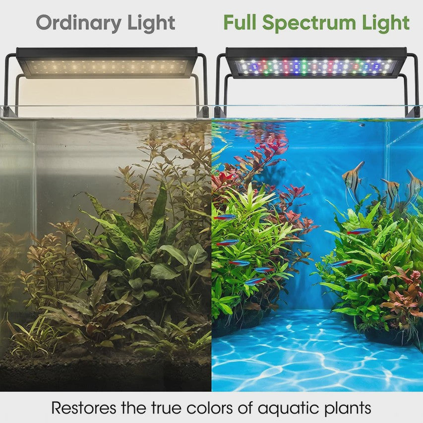 LED Aquarium Verlichting met Timer & Instelbare Helderheid - Full Spectrum, Verstelbaar