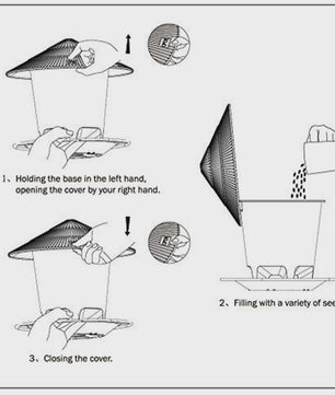 Automatische Vogelvoeder - Hangende Voederdispenser met Meerdere Gaten voor Buiten