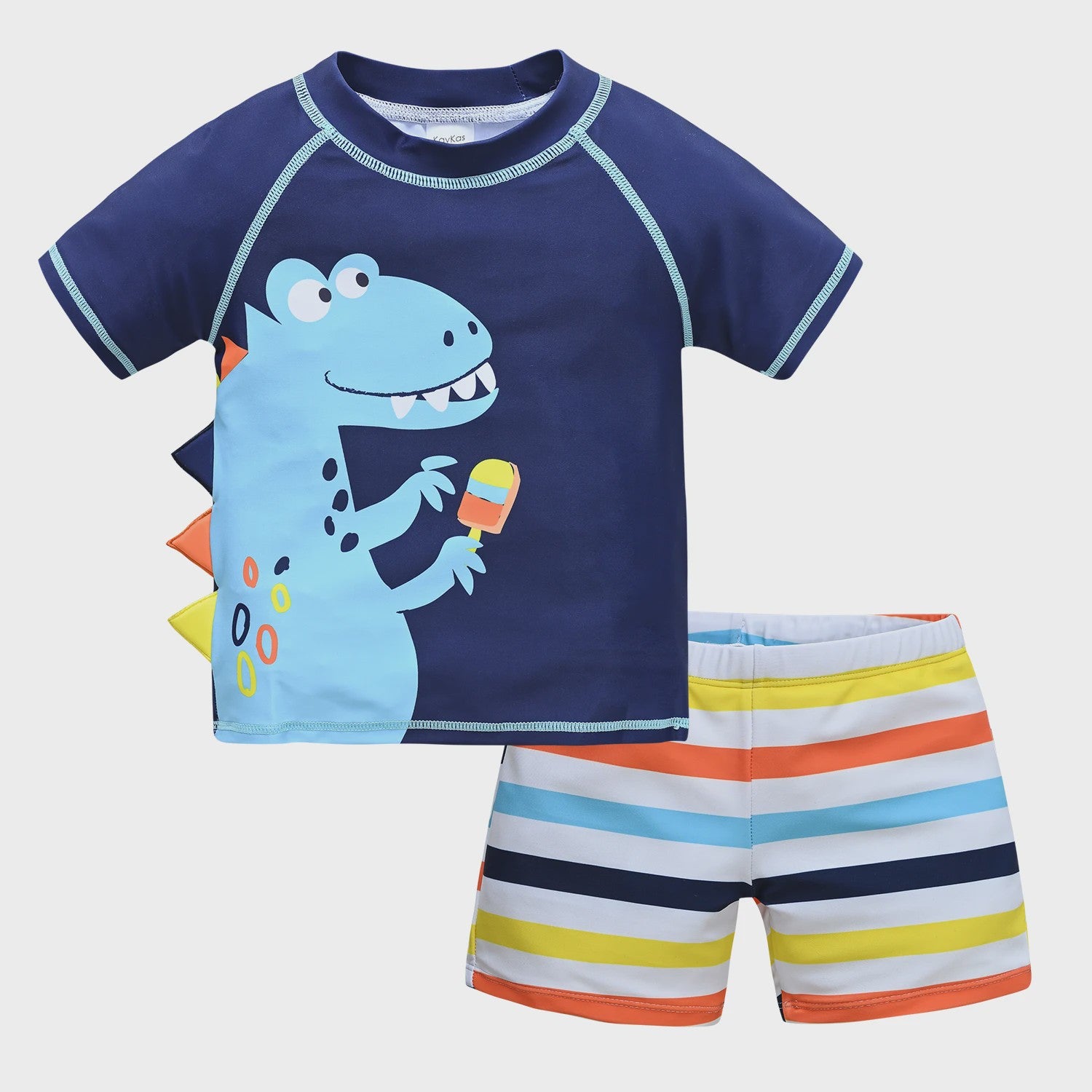 Zomer Zwempak Set Jongens met Haaienprint - T-shirt en Boardshort