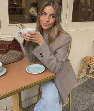 Stijlvolle Dames Blazer Jas Elegant Herfst Lente Mode voor Reizen en Vakantie