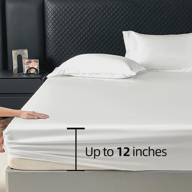 Satijnen Hoeslaken met 360° Elastische Band - Luxe en Comfortabel Beddengoed