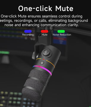 COMICA D10/D10 PRO Dynamische Microfoon: RGB, USB/XLR, Draadloos/Bedraad voor Streaming & Gaming