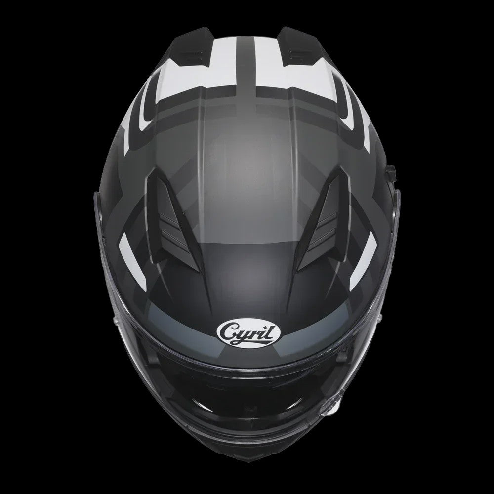 Cyril Motorcross Flip-Up Helm - Volledig Gelaatsmasker met Breed Helder Vizier & DOT Keurmerk