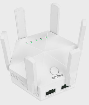 1200Mbps WiFi Repeater met 6 Antennes: Krachtige Signaalversterker voor Snel Internet