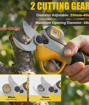 Hecus 4-in-1 Telescopische Snoeischaar & Kettingzaag - Borstelloos, voor Makita 18V Accu