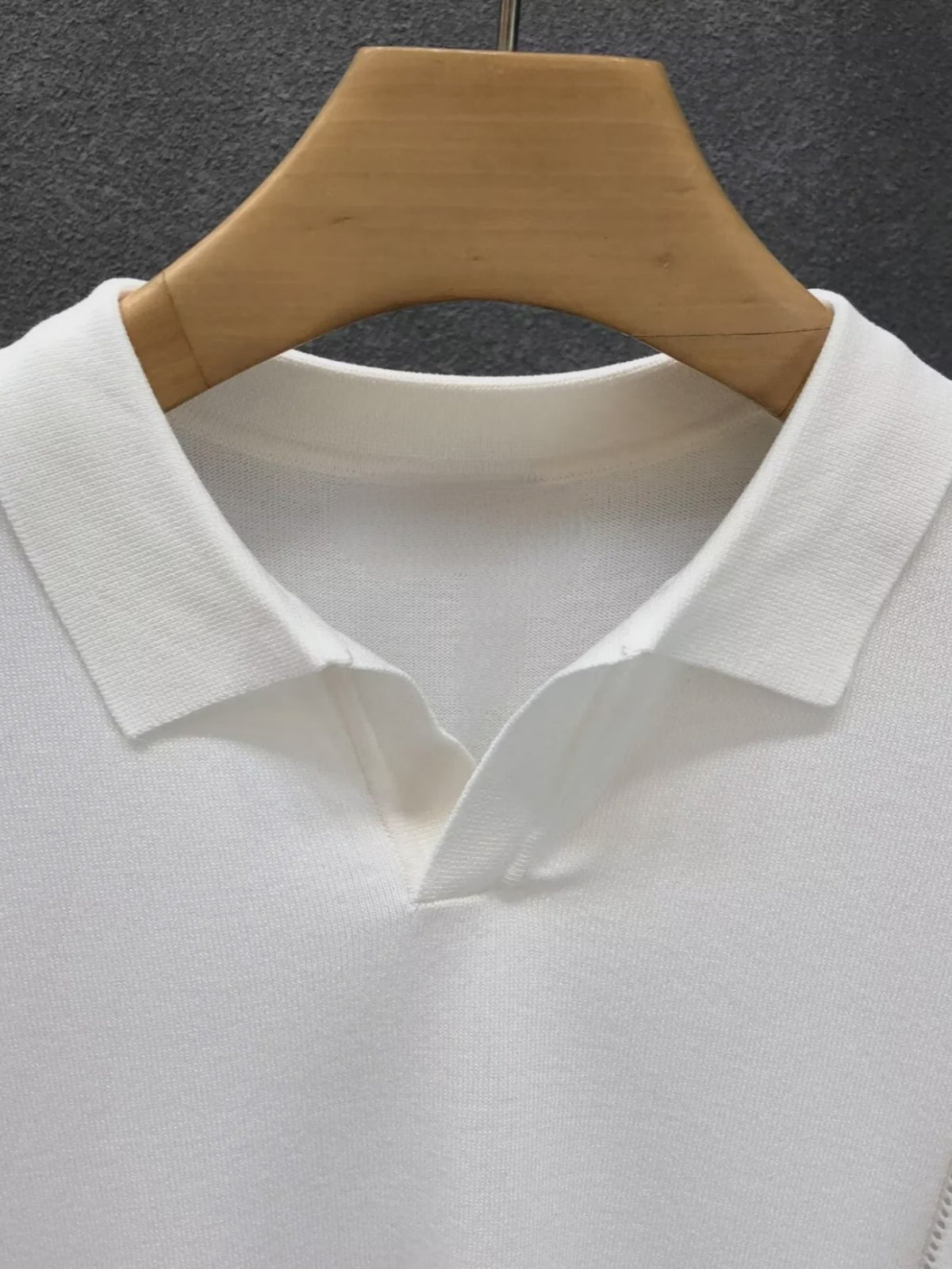 Luxe Gebreide Polo Heren - Zomer Ice Silk Korte Mouw