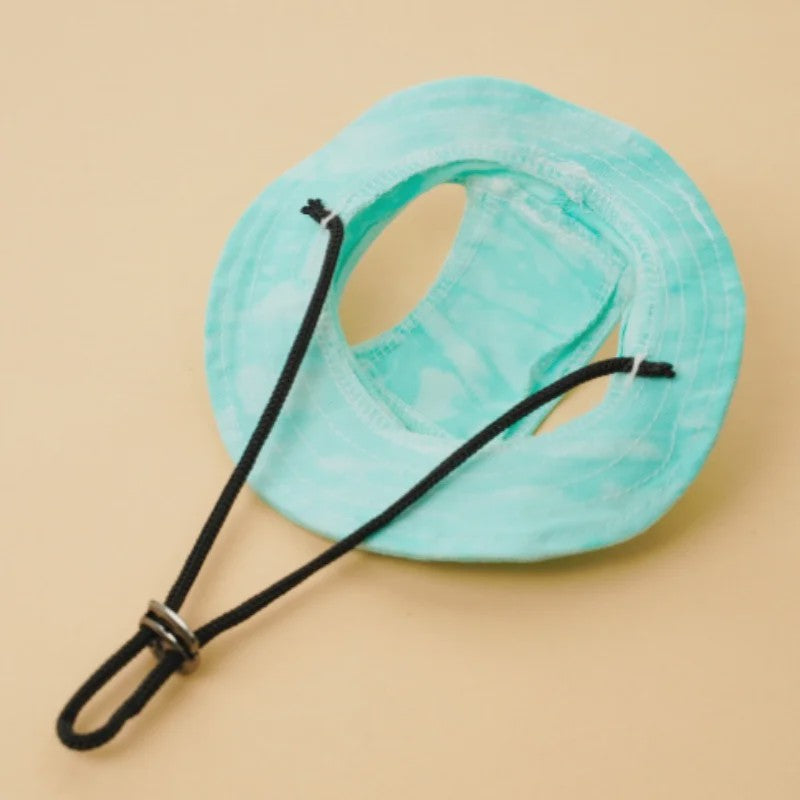 Grappige Honden- en Katten Zonnehoed met Oorgaten - Stijlvolle Tie-Dye Pet Accessoires