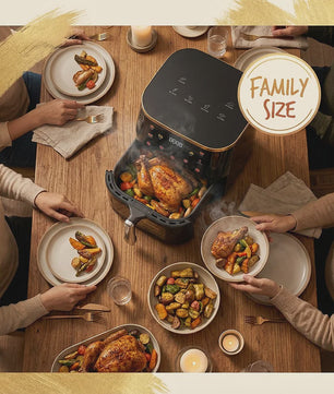 12L Digitale Airfryer XL met Zichtvenster - Gezond Frituren voor het Hele Gezin