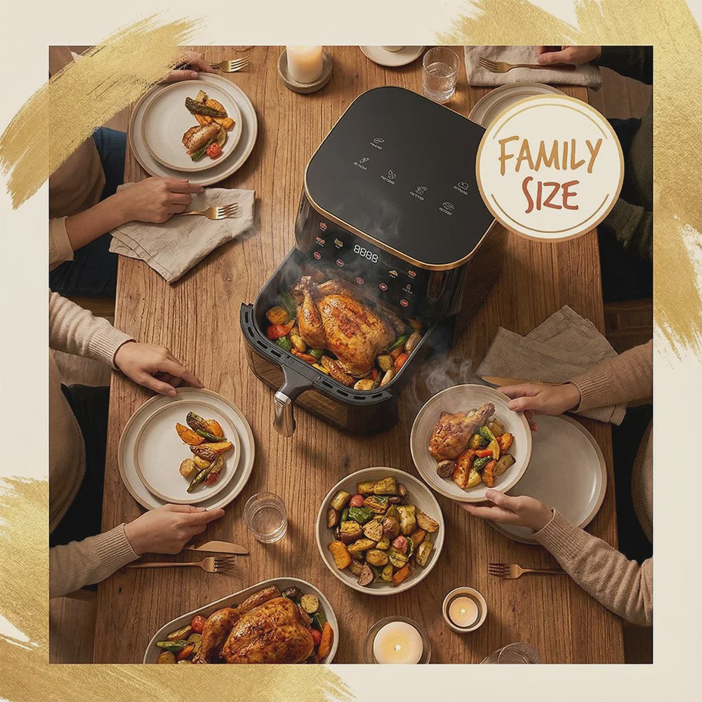 12L Digitale Airfryer XL met Zichtvenster - Gezond Frituren voor het Hele Gezin