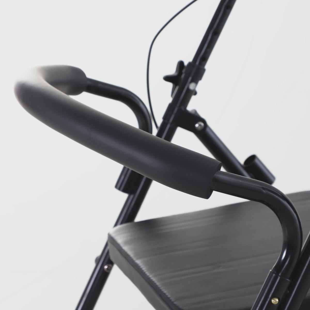 Opvouwbare Rollator met Zitting, Handremmen en Opbergmand - Lichtgewicht & Ergonomisch
