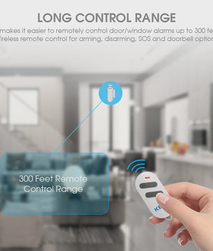 Draadloos Deur- en Raamsensor Alarm 120dB met Afstandsbediening - Anti-diefstal Systeem