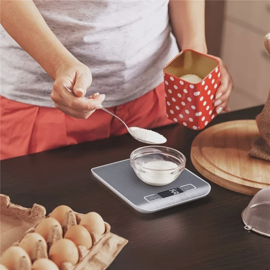 Precisie Keukenweegschaal Digitaal - 10kg/1g - Roestvrij Staal - Bakken & Koken