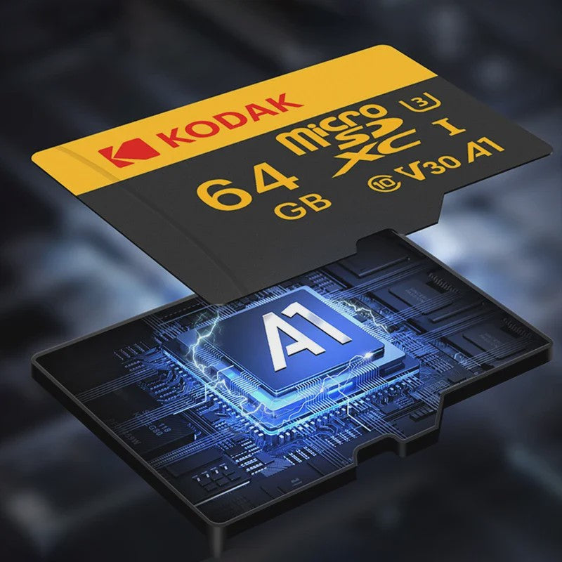 KODAK Micro SD Kaart 16GB - 256GB | Class 10 U3 4K | TF Kaart voor Drone & Telefoon